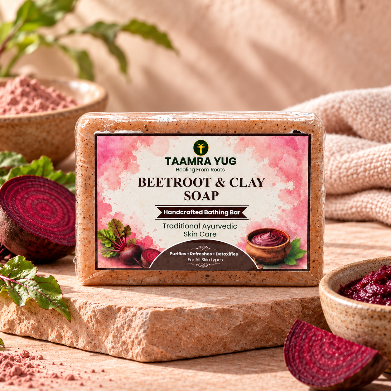 Beetroot Clay Soap